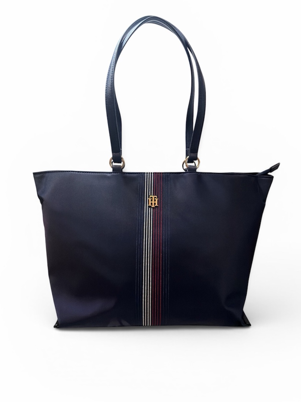 Tommy Hilfiger Navy Stripe Logo Tote